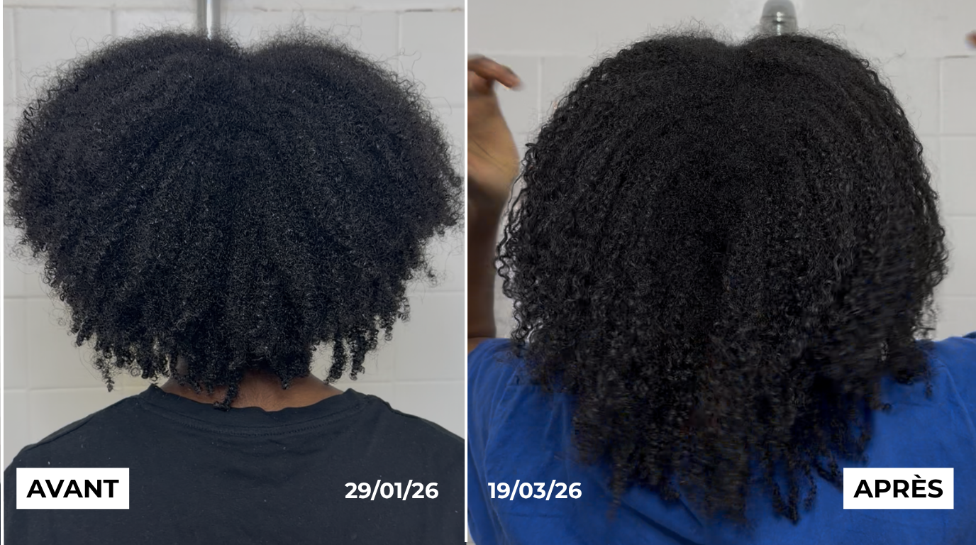 Résultat pousse cheveux 2 mois challenge Mc Fell