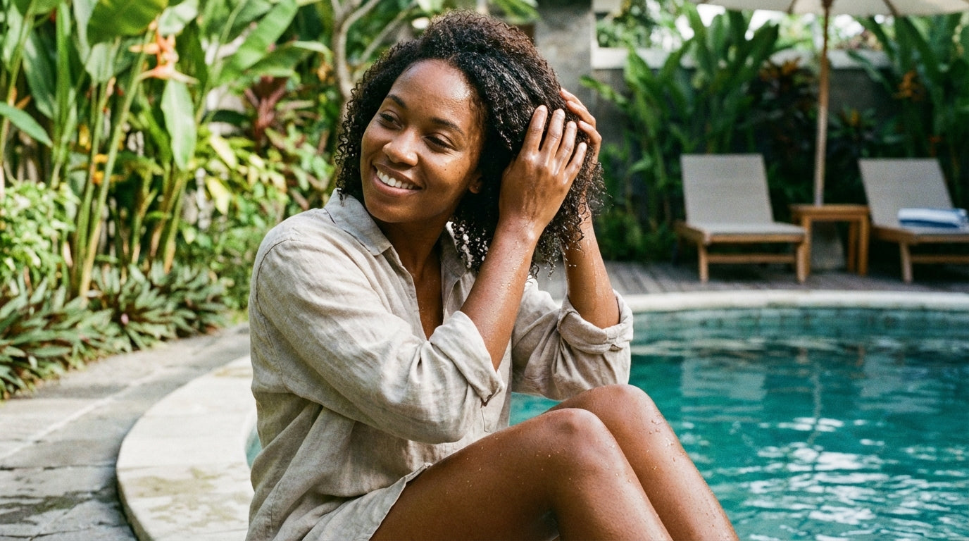 Protéger ses cheveux texturés de la piscine et du sel | Le guide MC FELL