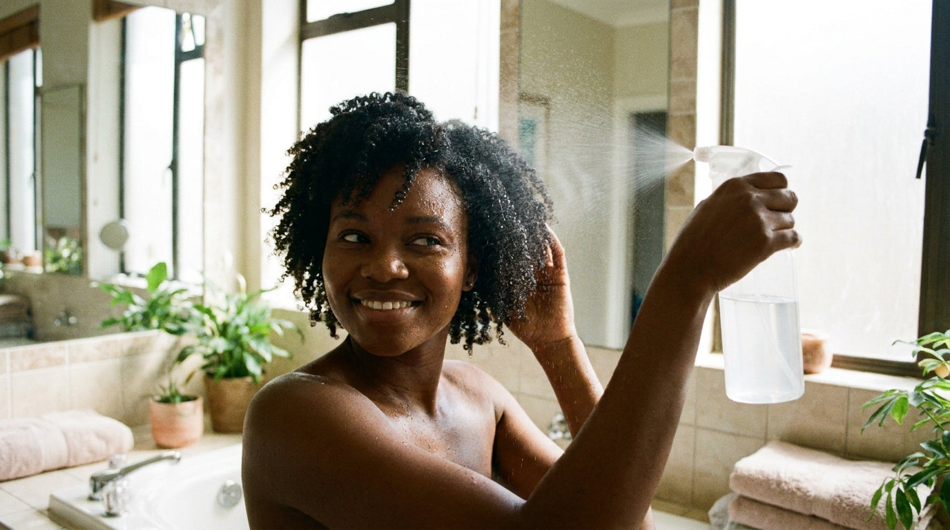 Sceller l'hydratation des cheveux crépus | Les 5 erreurs qui les rendent secs