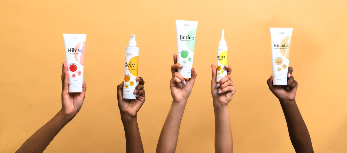 Coffret routine capillaire complète et packs duos économiques de soins artisanaux pour cheveux naturels