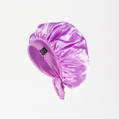 Bonnet en satin violet (lavande) - Mc Fell 
