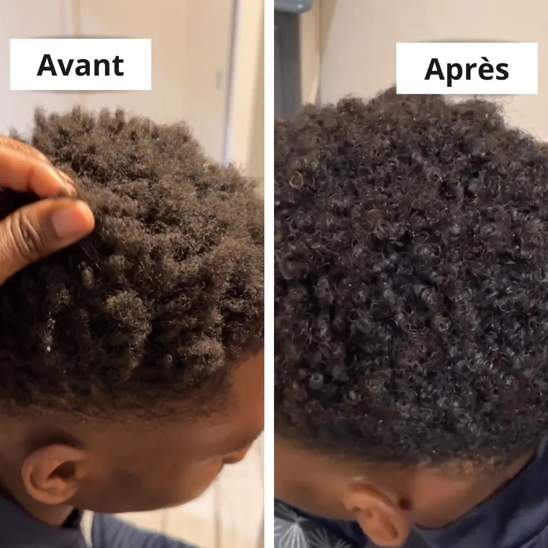 Cheveux crépus 4c définis avec le gel Gely