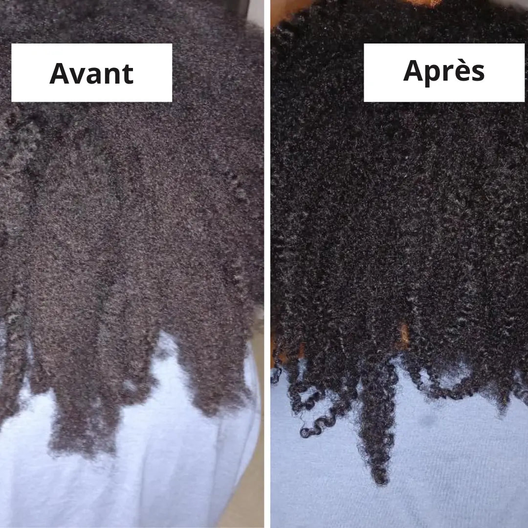 Cheveux crépus 4c hydratés avec le masque Rhindia
