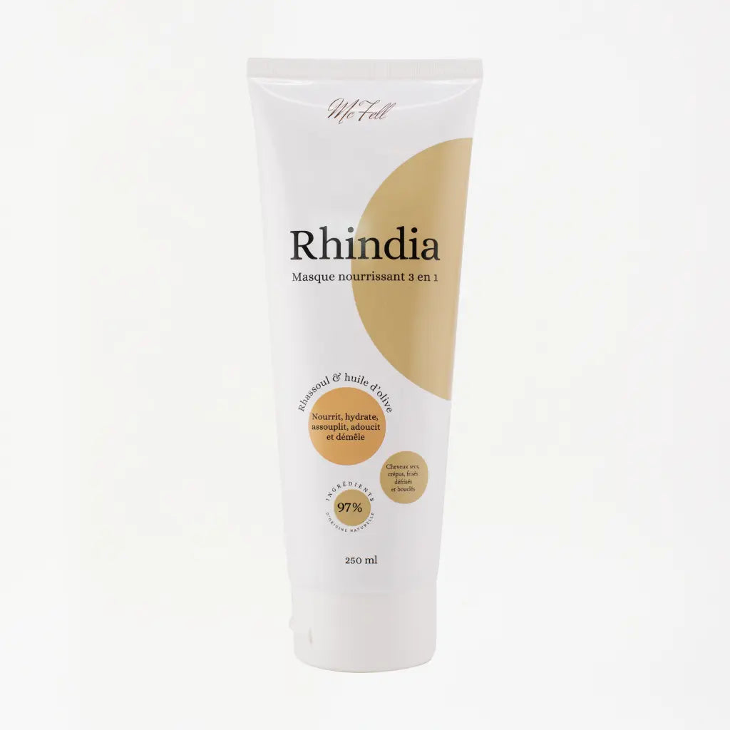 Masque Rhindia 3 en 1 au rhassoul pour cheveux crépus et bouclés - Mc Fell